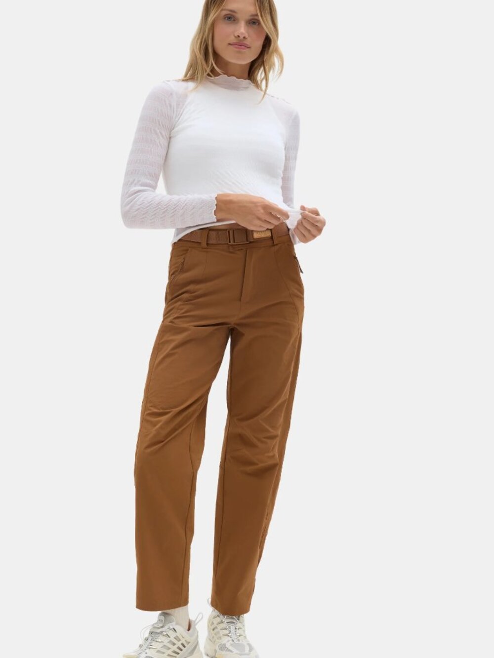 Halfdays Bastille Trail Pant Size Large  Nuthatch Brown Women's NWT